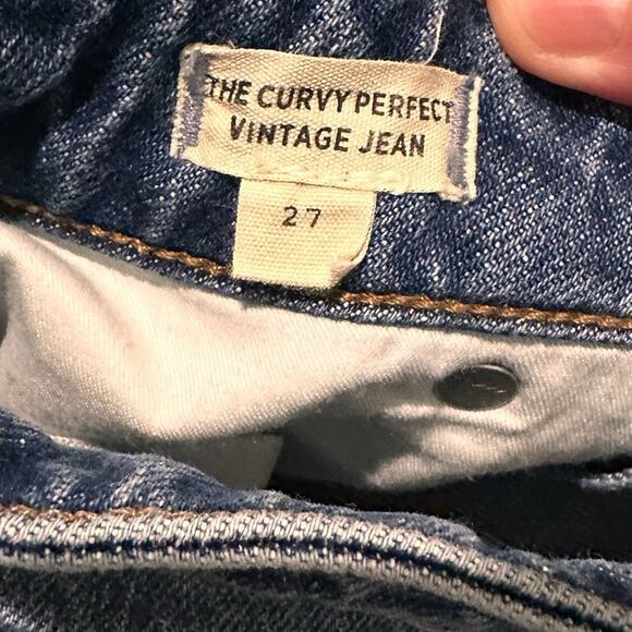 Madewell The Curvy Perfect Vintage Jean, High Waist, Decatur Wash, size 27 - Picture 3 of 7